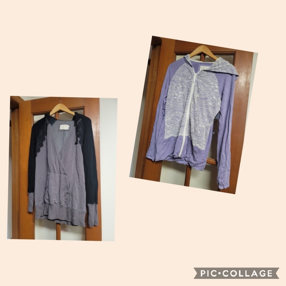 2 large Evys Tree hoodies